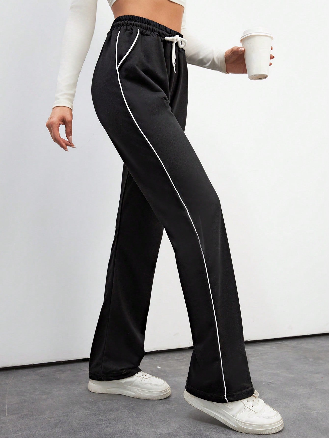 SAKHWALA Women's Striped Track Pants | Women Trackpants | Women Lower/Pyjama | Lounge Pants | Loose Fit Trackpants | Gym/Yoga/Casual Wear Pants